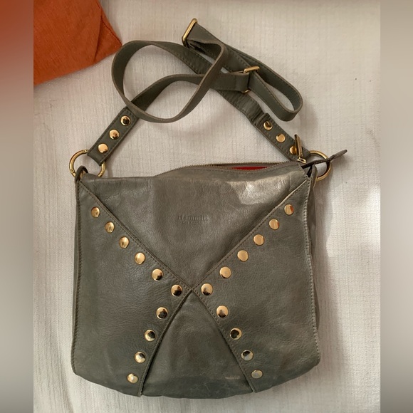 Hammit Handbag Green with Gold Hardware - Picture 1 of 6